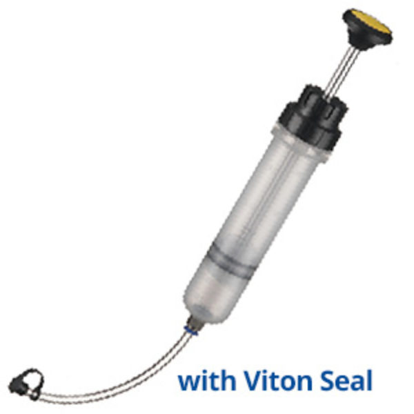 Syringe for Vehicle Fluid Change with Viton Seal | Eround Car Tools