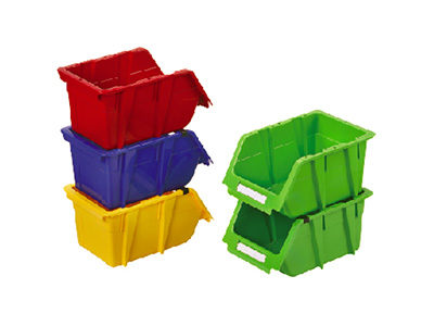 Composite Storage Bin, Reinforced walls for stable, non-shifting stacking.