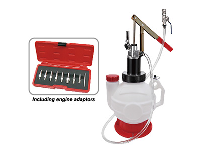 Engine Prelube System with 9pcs Adapters | Eround Car Tools | Automotive Tools Supplier, Taiwan