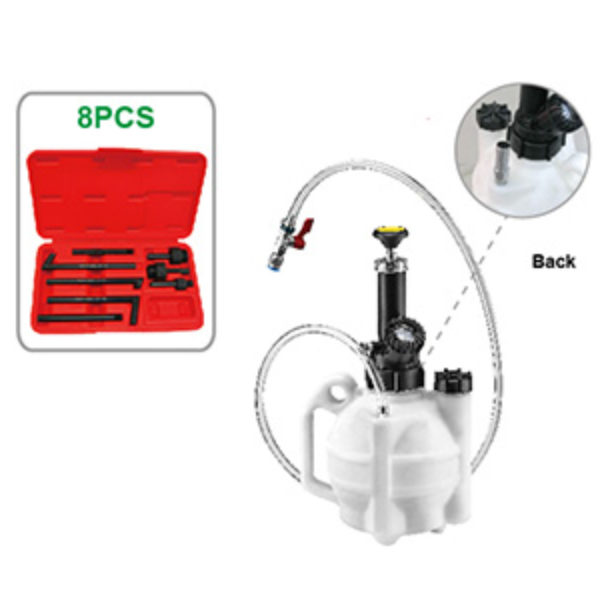 Transmission Filling System 4 Liter with 8pcs ATF Adapters | Eround Car Tools | Automotive Tools Supplier, Taiwan