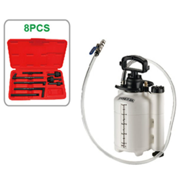 Transmission Filling System 5 Liter with 8pcs ATF Adapters | Eround Car Tools | Automotive Tools Supplier, Taiwan